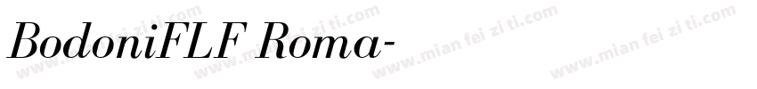 BodoniFLF Roma字体转换